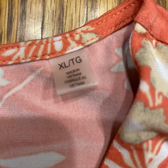 Tahari Floral‎ Print Blouse XL - Picture 4 of 7